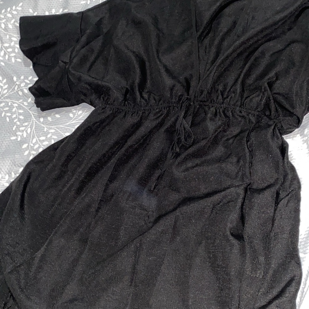 Elegant Black Wrap Dress